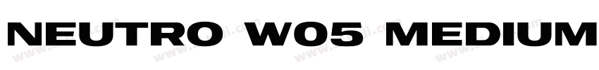 Neutro W05 Medium字体转换